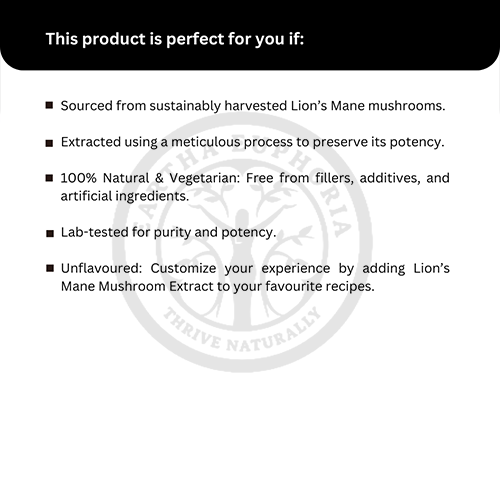 Lion’s Mane Mushroom Extract Powder